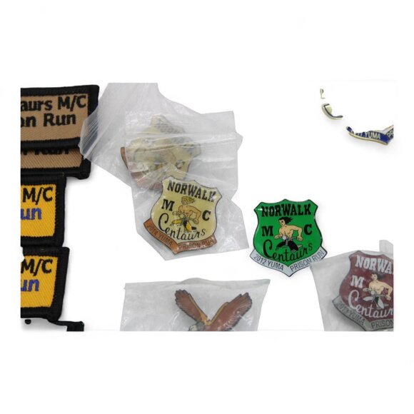 Norwalk Centaurs M/C Yuma Prison Run Patch & Pin Collection 2012-2015 - Picture 5 of 14
